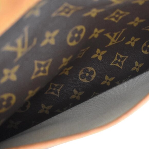 LOUIS VUITTON LV Logo Deauville Hand Bag Monogram Leather Brown M47270 82EF761 - Picture 13 of 14